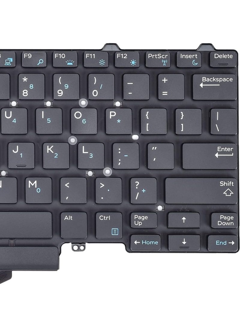 Terabyte Replacement Backlight Keyboard for Dell Latitude E5450 E5470 E7450 E7470, Latitude 5480 5490 5491 7480 7490 Series Laptop, Latitude E5450 E5470 E7450 E7470 Keyboard with Pointer US Layout - Image 5