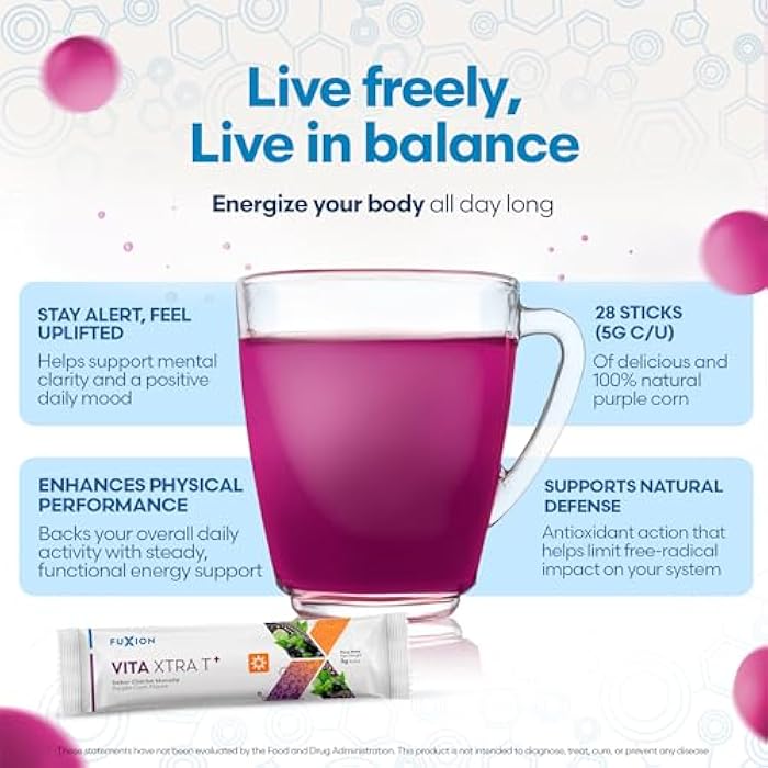 Fuxion VITA Xtra T+, Long-Lasting Energy Boost That Will Last The Whole Day, Energy Drink(VITA Xtra T+, 28 Sticks) - Image 2