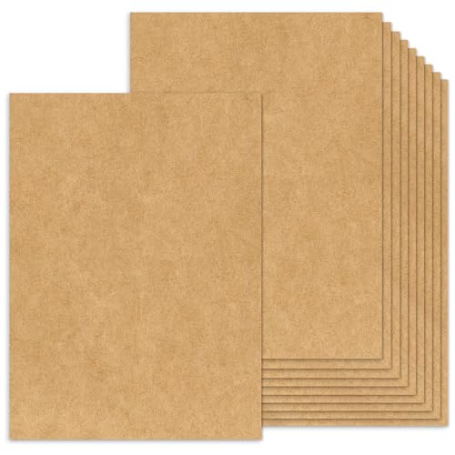 Lakeer 300 GSM A3 Kraft/Craft Paper Craft Liner Sheet for DIY Craft (Brown Color) Photo Sheet - Pack of 10 - Image 1