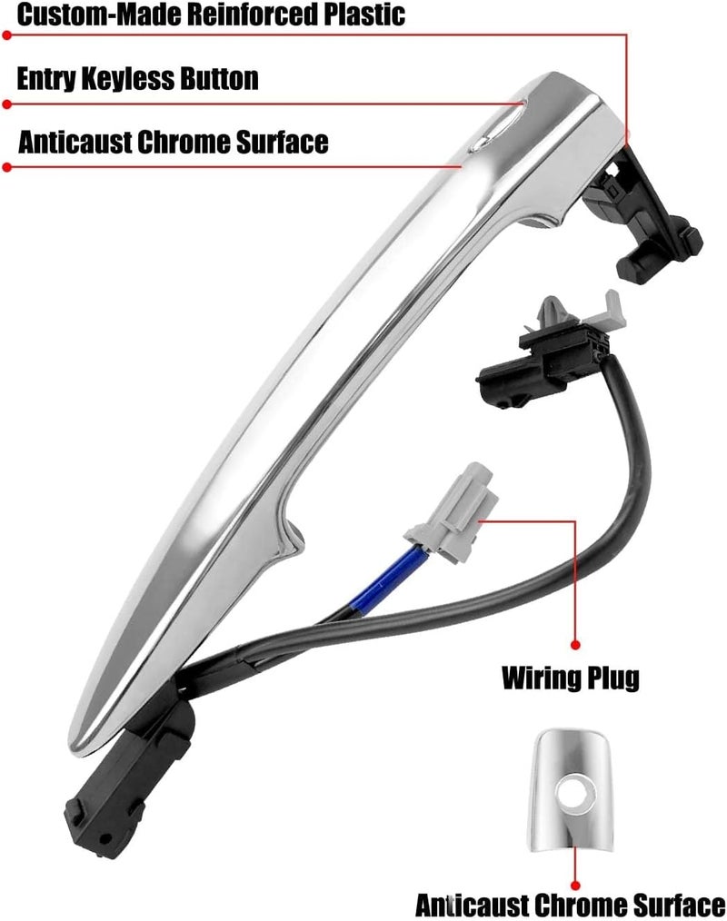 TIKSCIENCE Chrome Exterior Door Handle for Nissan - Image 2