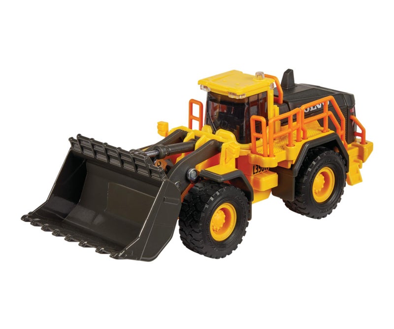 Majorette Grand Series Metal Volvo Wheel Loader Die-Cast Vehicle (1:43, Yellow/Black) - Image 2