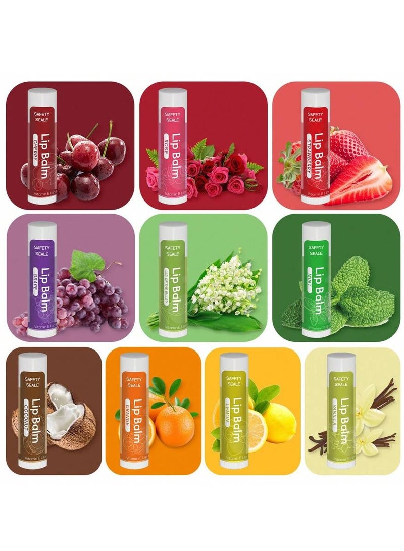 Generic Natural Lip Balm with Vitamin E and Coconut Oil - Moisturizing and Soothing to Repair Dry, Chapped Lips - 20 Pieces of 10 Flavors  - Image 2