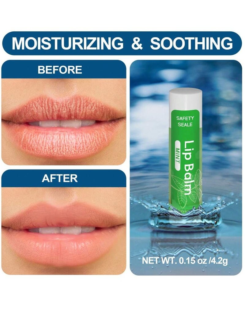 Generic Natural Lip Balm with Vitamin E and Coconut Oil - Moisturizing and Soothing to Repair Dry, Chapped Lips - 20 Pieces of 10 Flavors  - Image 3