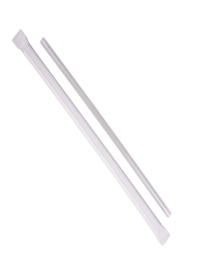 Karat [2,000 ct] 7.75" Jumbo Straws (0.2" Diameter), Individually Wrapped | Clear - Image 2