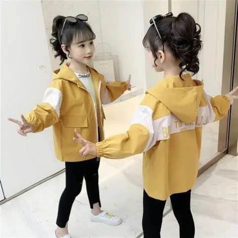 Girls Wear Thin Jacket Fashion New Children'S Top Women'S Korean Sports Jacket - Image 3