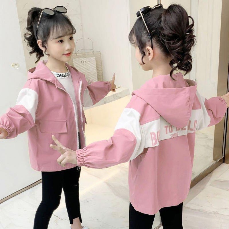 Girls Wear Thin Jacket Fashion New Children'S Top Women'S Korean Sports Jacket - Image 2