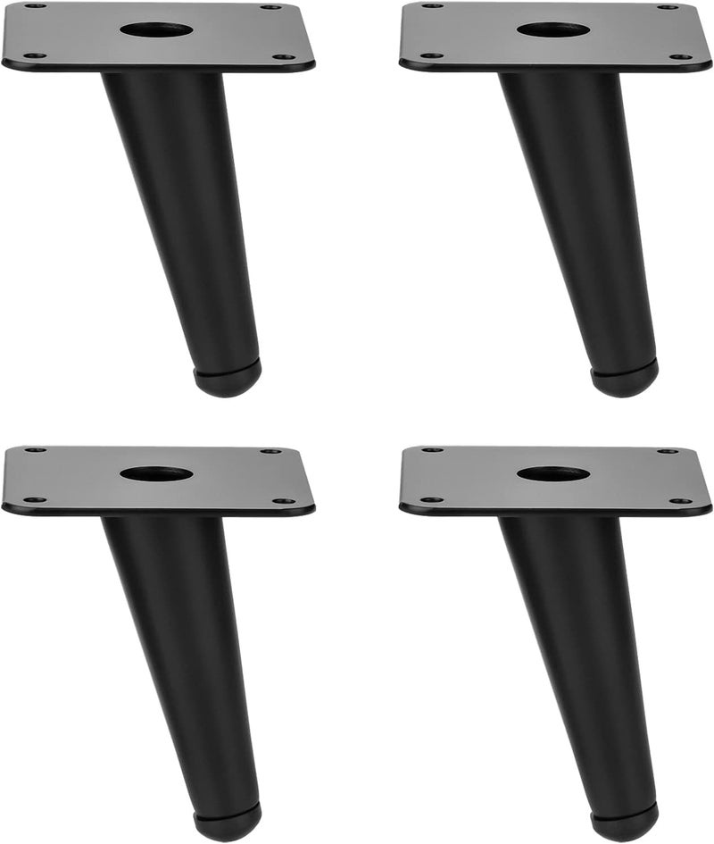 Reyox Round Inclined Sleek Tapered Chair Legs Sofa Table Legs Furniture Legs Tool Cross TrapSet 14 Piece 8 Inch - Image 1