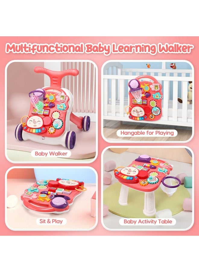 Cute Stone Baby Walker For Boys Girls, 2 In 1 Sit-To-Stand Learning Walker And Activity Center, Baby Walking Toy, Early Learning Push Toy Gift For Infant - Image 3