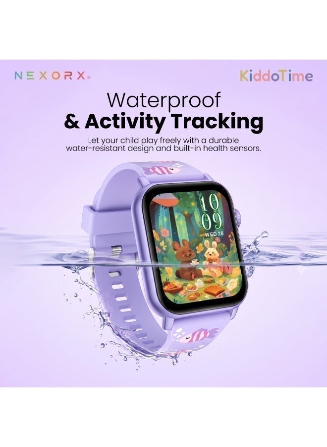NEXORX Kids Smart Watch with Games & Camera | Best Gift for Boys & Girls | Easy Touch Screen | NEXORX KiddoTime (Purple) - Image 2