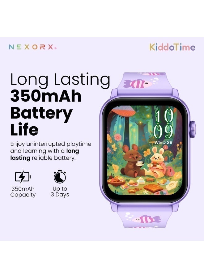 NEXORX Kids Smart Watch with Games & Camera | Best Gift for Boys & Girls | Easy Touch Screen | NEXORX KiddoTime (Purple) - Image 4