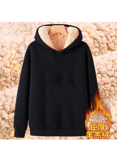 Hooded lambswool black