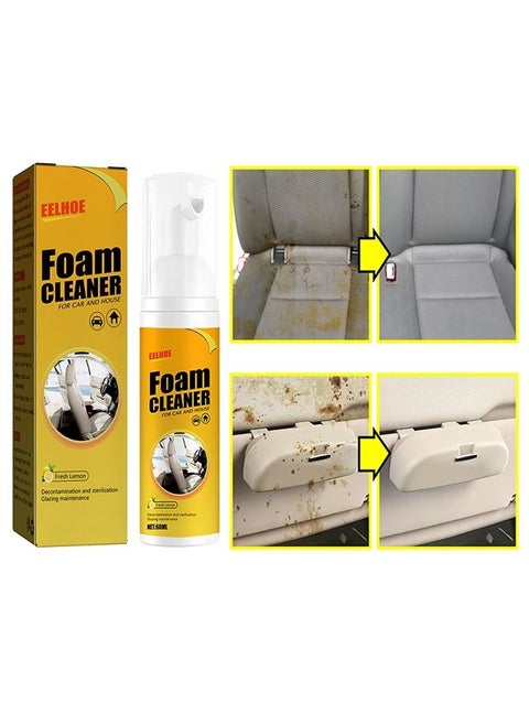 Foam Cleaner For Car And House 30ml,Decontamination And Sterilization Glazing Maintenance Without Injuryto Hands Or Articles, Safe And Fast,Create Penetrating Foam To Absorb Hidden Dirt