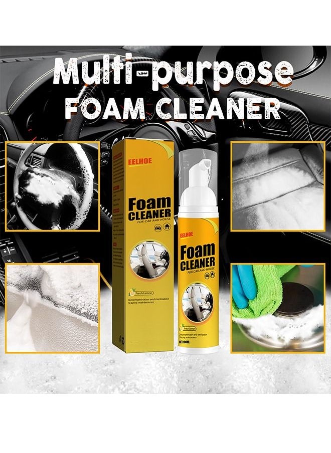 Foam Cleaner For Car And House 30ml,Decontamination And Sterilization Glazing Maintenance Without Injuryto Hands Or Articles, Safe And Fast,Create Penetrating Foam To Absorb Hidden Dirt