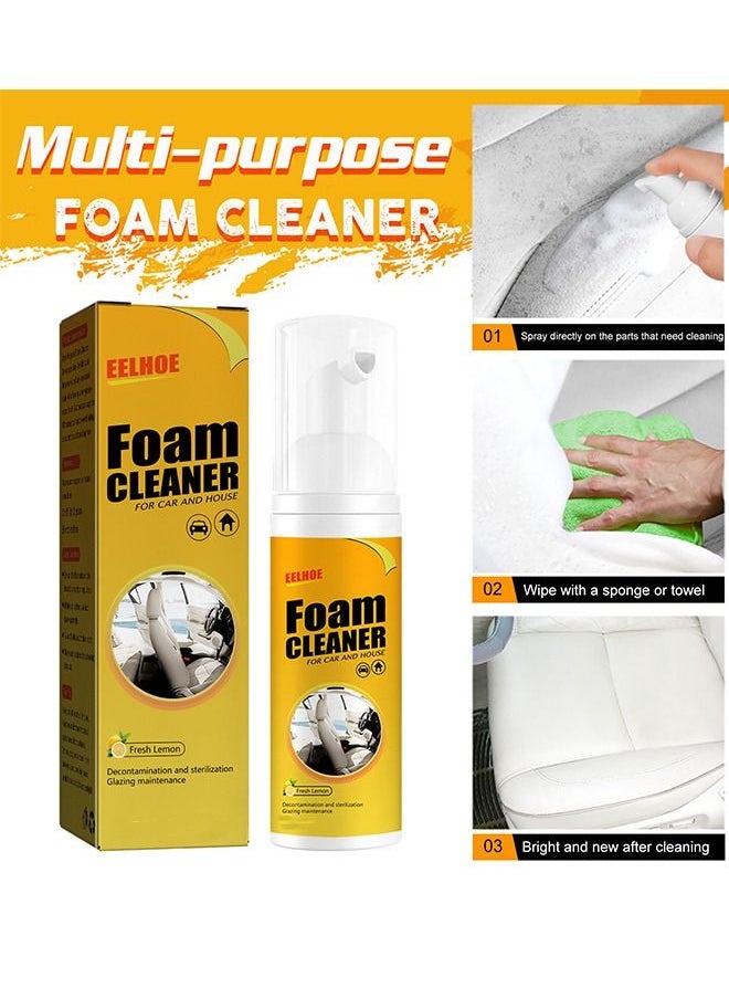 Foam Cleaner For Car And House 30ml,Decontamination And Sterilization Glazing Maintenance Without Injuryto Hands Or Articles, Safe And Fast,Create Penetrating Foam To Absorb Hidden Dirt