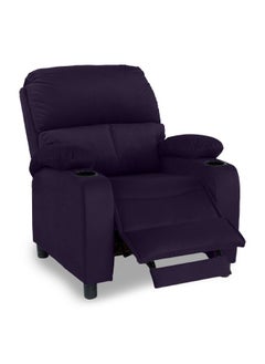 Cinematic Velvet Upholstered Classic Recliner Chair With Bed Mode - Dark Purple - 90x95x80cm - pzsku/ZE8AD4FE0FDB08783CF38Z/45/_/1720259726/fc959d67-61f2-4a75-86df-d7fd33a8511b