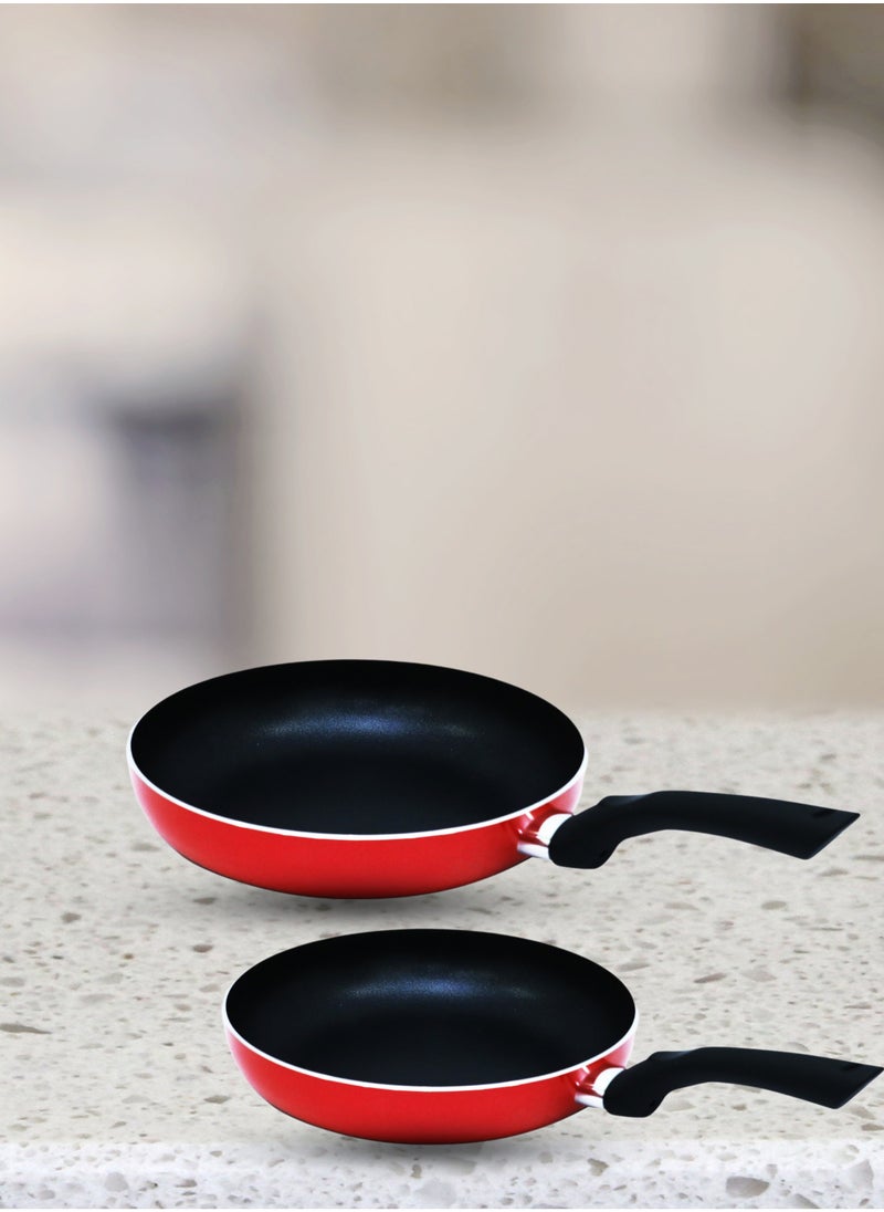 British Chef - Nonstick Frypan Set 22cm and 26cm Frypan with Nylon Ladle, Scratch Resistant and Easy to Clean - Image 1