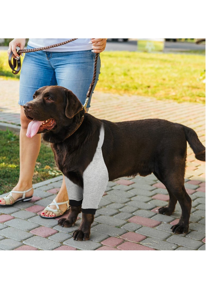Excefore Dog Elbow Protector 2 Pairs Dog Front Leg Braces Sleeve Protector Pet Knee Brace Wounds For Medium Large Dog (2 Colors) - Image 4
