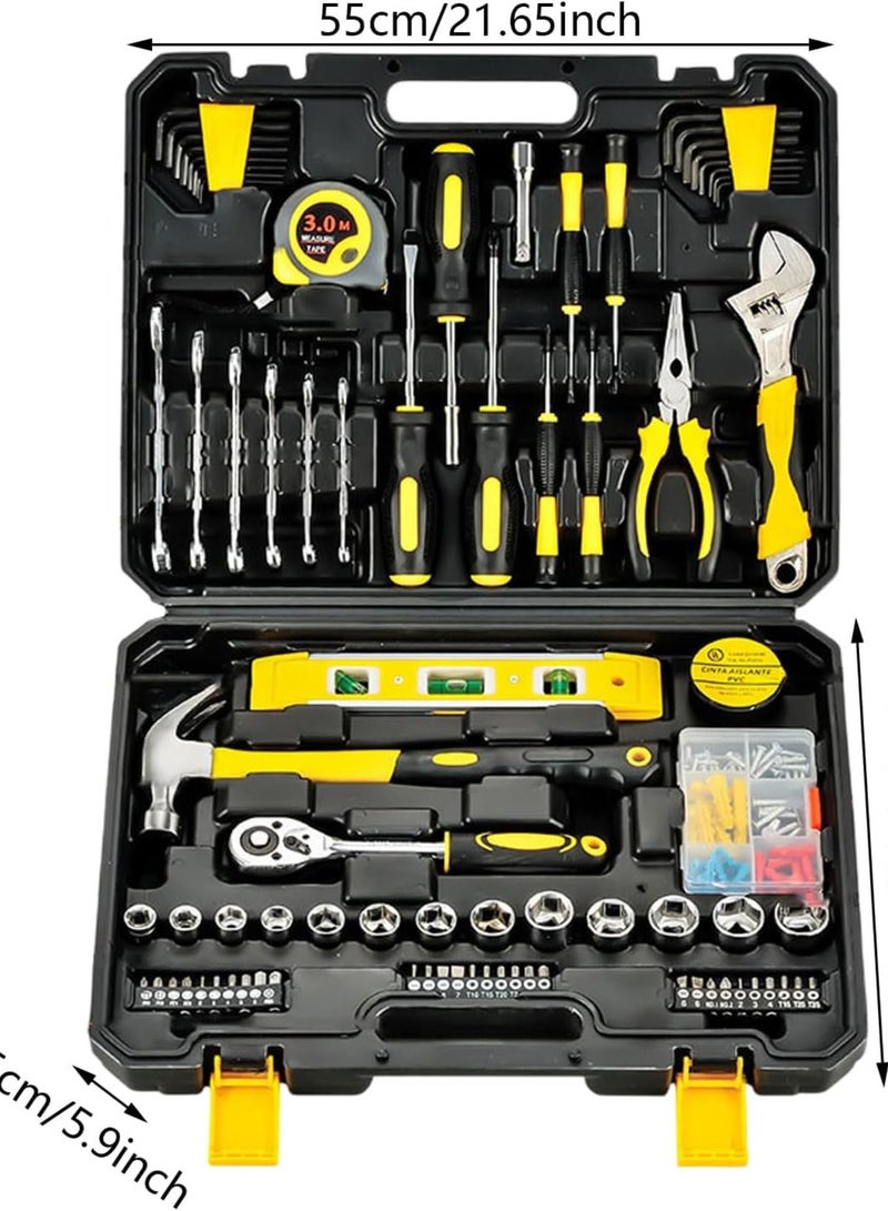 GGOOT 108Pcs Household Hand Tool Set Combination Package Mixed Tool Set Home Hardware Maintenance Woodworking Garden Tool Household Manual Woodworking Tool Box Tool Set - Image 4