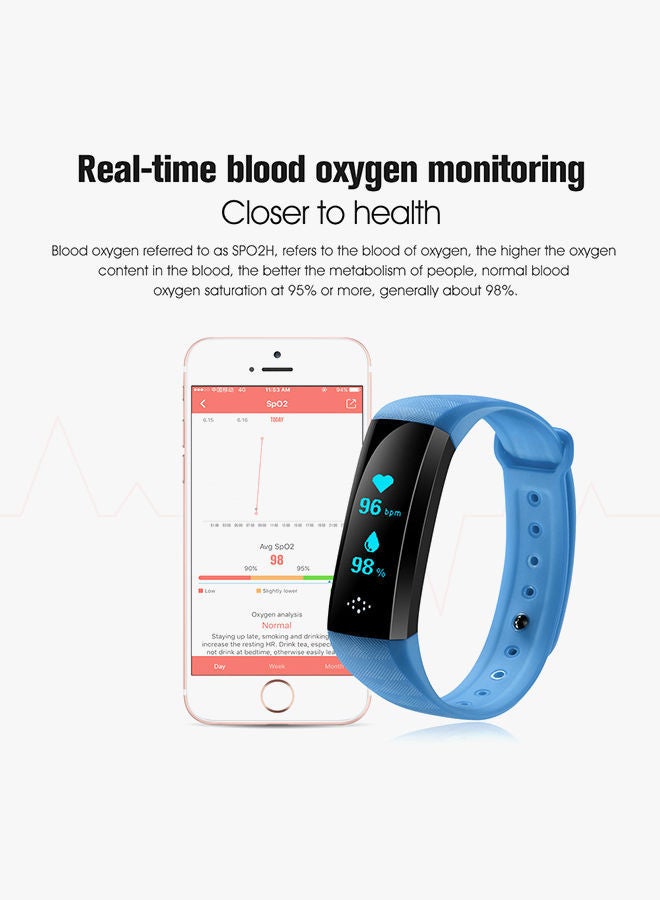 NIBEMINENT M2S Fitness Tracker Blue - Image 2