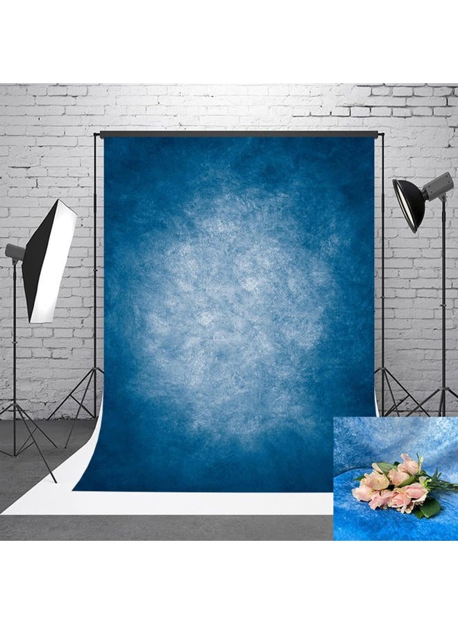 HMTFOTO خلفيات تصوير بورتريه بتدرج أزرق داكن 5x7 قدم مع مركز ساطع، خلفية تصوير تجريدية لستوديو، دعاية لبوث التصوير، زينة خلفية - Image 2