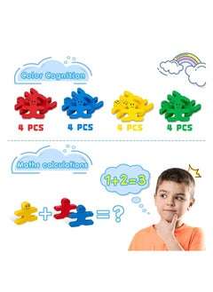 Y&D 16Pcs Wooden Building Blocks for Toddlers 1-3 Year Old Girls Boys Gifts, Stacking Sensory Toys Kids Birthday Gifts Presents Age 2-4  - Image 5