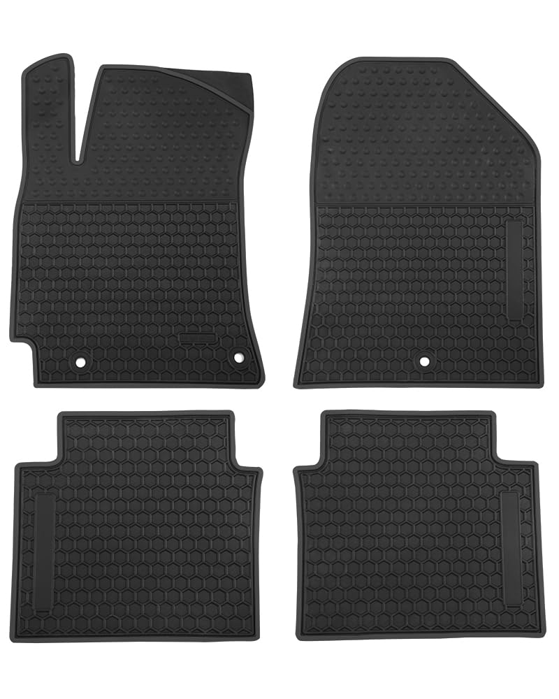 Megiteller Car Floor Mats Custom Fit for Hyundai Elantra 2020 2019 2018 2017 Odorless Washable Heavy Duty Rubber All Weather Floor Liners Black