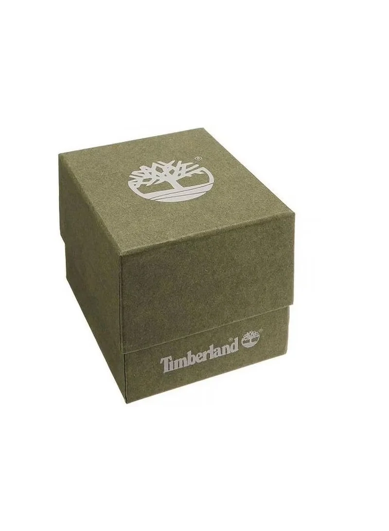 Timberland Rollinsford Men's Analog Watch - Grey Dial, Black Leather Strap, Quartz Movement, 42mm
