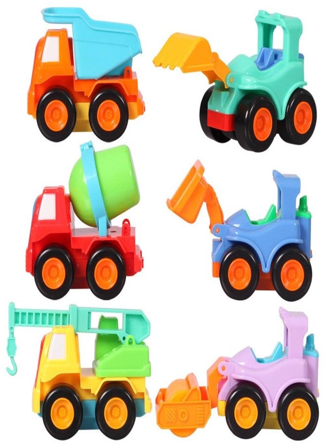 Wizplex WizToy Construction Toy Cars (3 Month Warranty) for 2,3,4,5 Year Old Boys, Girls Toddlers - Push and Go Construction Truck Toy, Pull Back Vehicles - 6 Pack Gift Set - Image 1