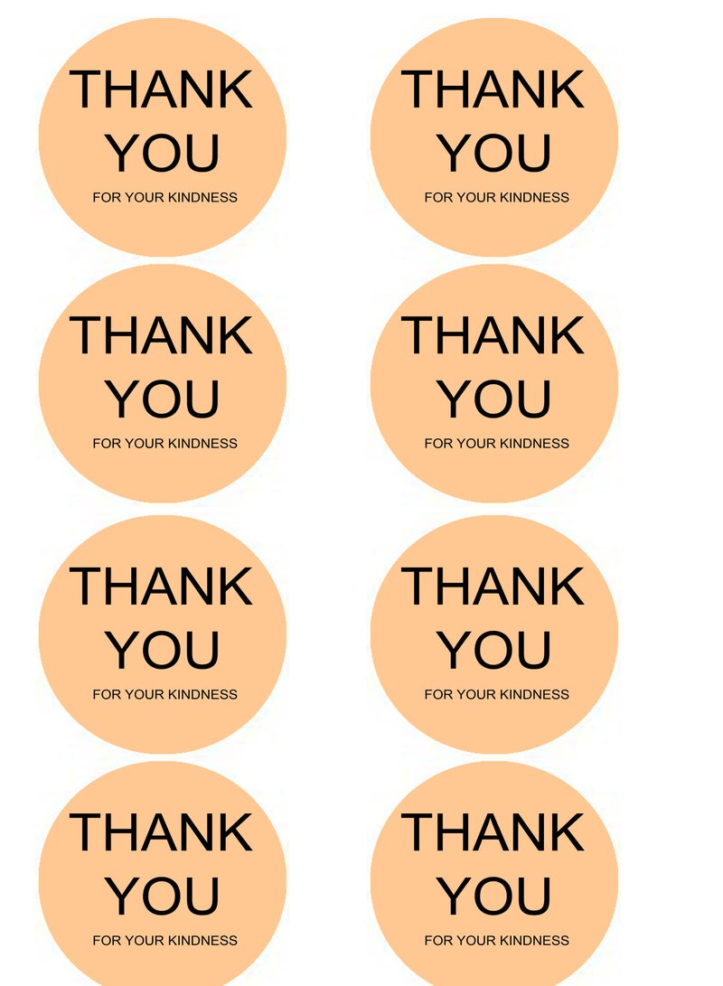 Sticker size 3.7 cm, decorated with the phrase “Thank you”, number of 120 stickers, used with gifts, self-adhesive and water-resistant stickers used in birthdays, wedding parties, decorations, and gif - Image 3