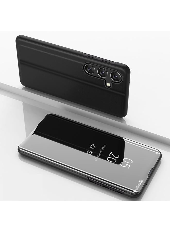 اس-توب جراب لهاتف Samsung Galaxy A56، جراب هاتف جلدي أفقي قابل للطي مع حامل، مرآة مطلية - Image 1