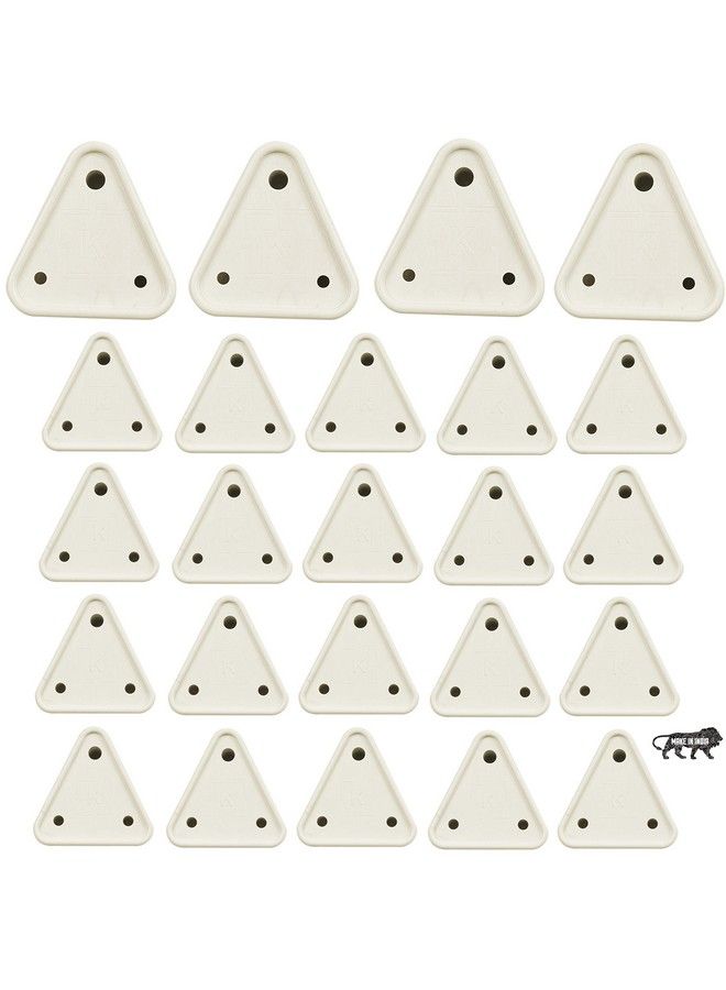 KitschKitsch غطاء مأخذ كهربائي للأطفال الرضع للأطفال مصمم بشكل آمن مصنوع في الهند 5A و 15A (أبيض) (عبوة من 24) - Image 2