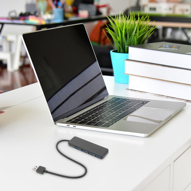 محور USB C فائق النحافة متعدد المنافذ مع ضوء مؤشر لأجهزة الكمبيوتر المحمولة والمكتبية - Image 4