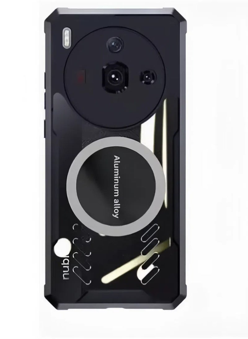 general Magnetic Case Compatible with ZTE Nubia Z60S Pro Shockproof Magnetic Casing Bumper Graphene Heat Dissipation Phone Back Cover For Nubia Z60S Pro - Image 1