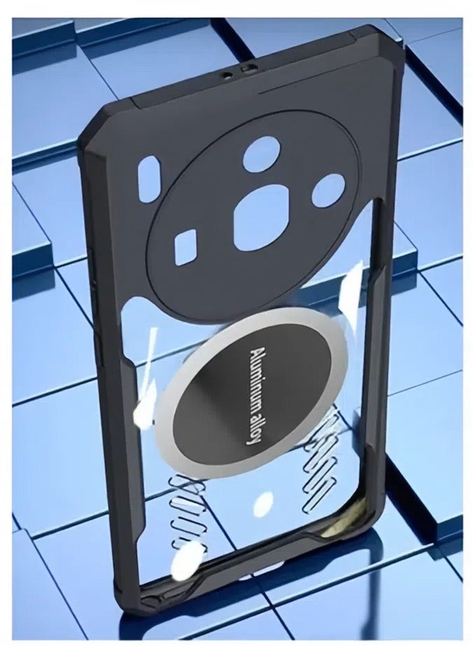 general Magnetic Case Compatible with ZTE Nubia Z60S Pro Shockproof Magnetic Casing Bumper Graphene Heat Dissipation Phone Back Cover For Nubia Z60S Pro - Image 4