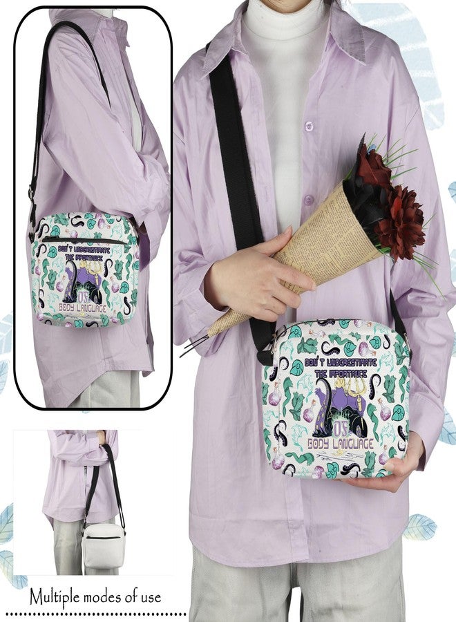 TOBGBE Sea Witch Merch Gifts Villains Witch Crossbody Bag for Fans Don't Underestimate The Importance Of Body Language(Sea Witch Body LanguageH CB) - Image 3