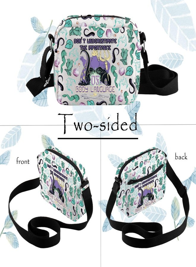 TOBGBE Sea Witch Merch Gifts Villains Witch Crossbody Bag for Fans Don't Underestimate The Importance Of Body Language(Sea Witch Body LanguageH CB) - Image 2