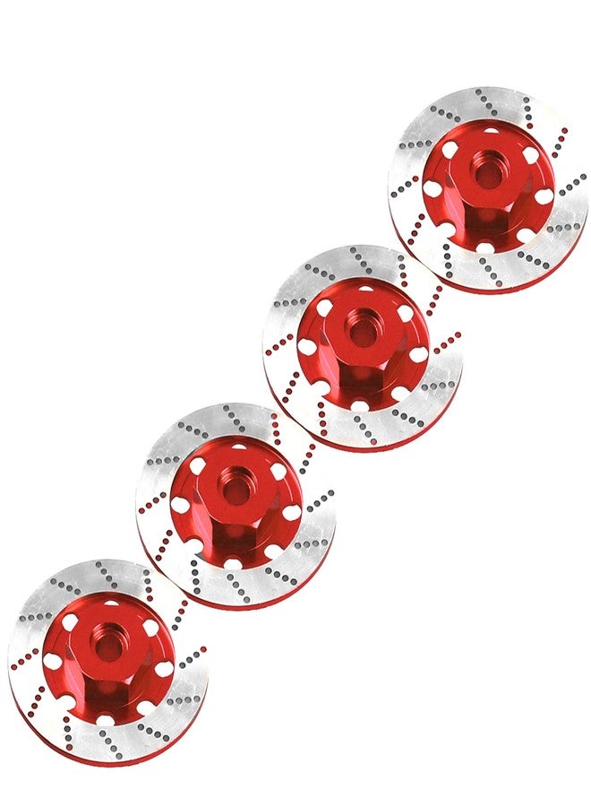 Vgoohobby 4Pack Vgoohobby Metal 12mm RC Car Hex Hub 12mm Brake Disc Wheel Hubs Adapter Spacer Compatible with Traxxas Tamiya Redcat HSP HPI 1/10 On-Road Car (Red) - Image 4