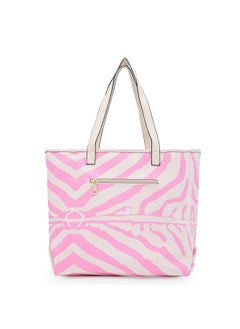 CAPRESE Caprese Zuzu Tote Large Cream - Elegant shoulder bag with abstract print, spacious office tote, quick access back zip, perfect for daily use and work  - Image 2