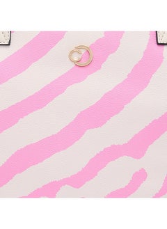 CAPRESE Caprese Zuzu Tote Large Cream - Elegant shoulder bag with abstract print, spacious office tote, quick access back zip, perfect for daily use and work  - Image 3
