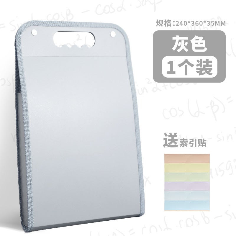 Wen Gu 13 Into The Vertical Portable Organ Folder Student Multi-Layer Test Paper Storage Bag Classification Organ Folder - Image 1