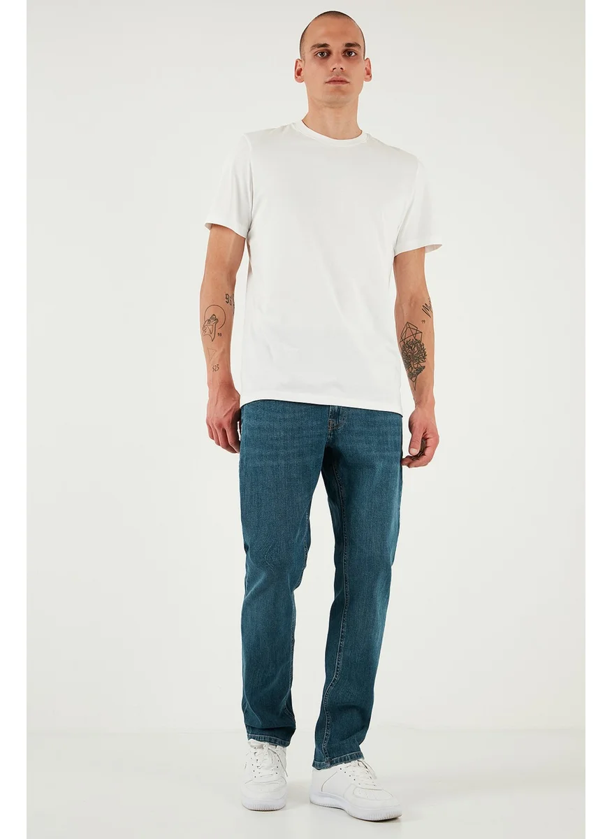 Buratti Stretch Cotton Regular Fit Normal Waist Straight Leg Jeans Men's Jeans 2210S56PARMA