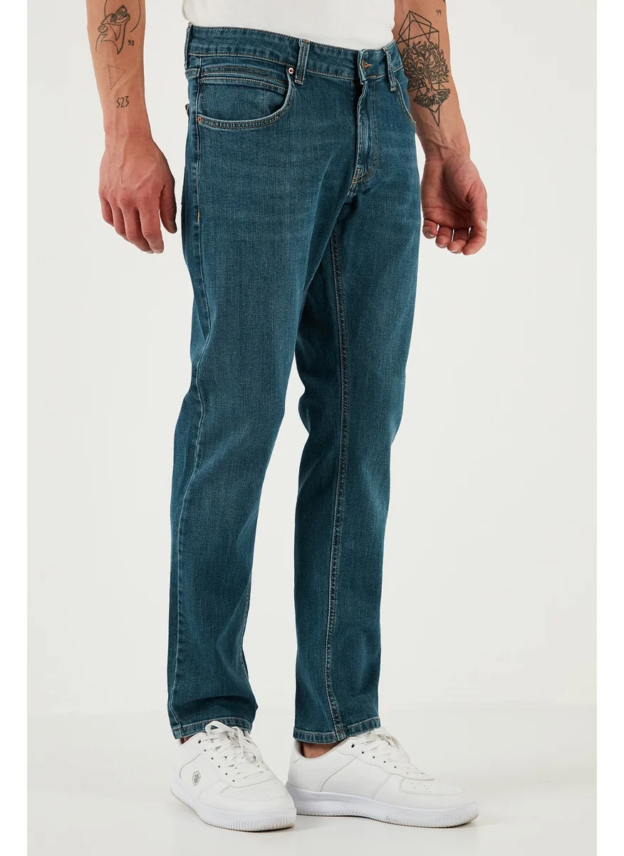 Buratti Stretch Cotton Regular Fit Normal Waist Straight Leg Jeans Men's Jeans 2210S56PARMA