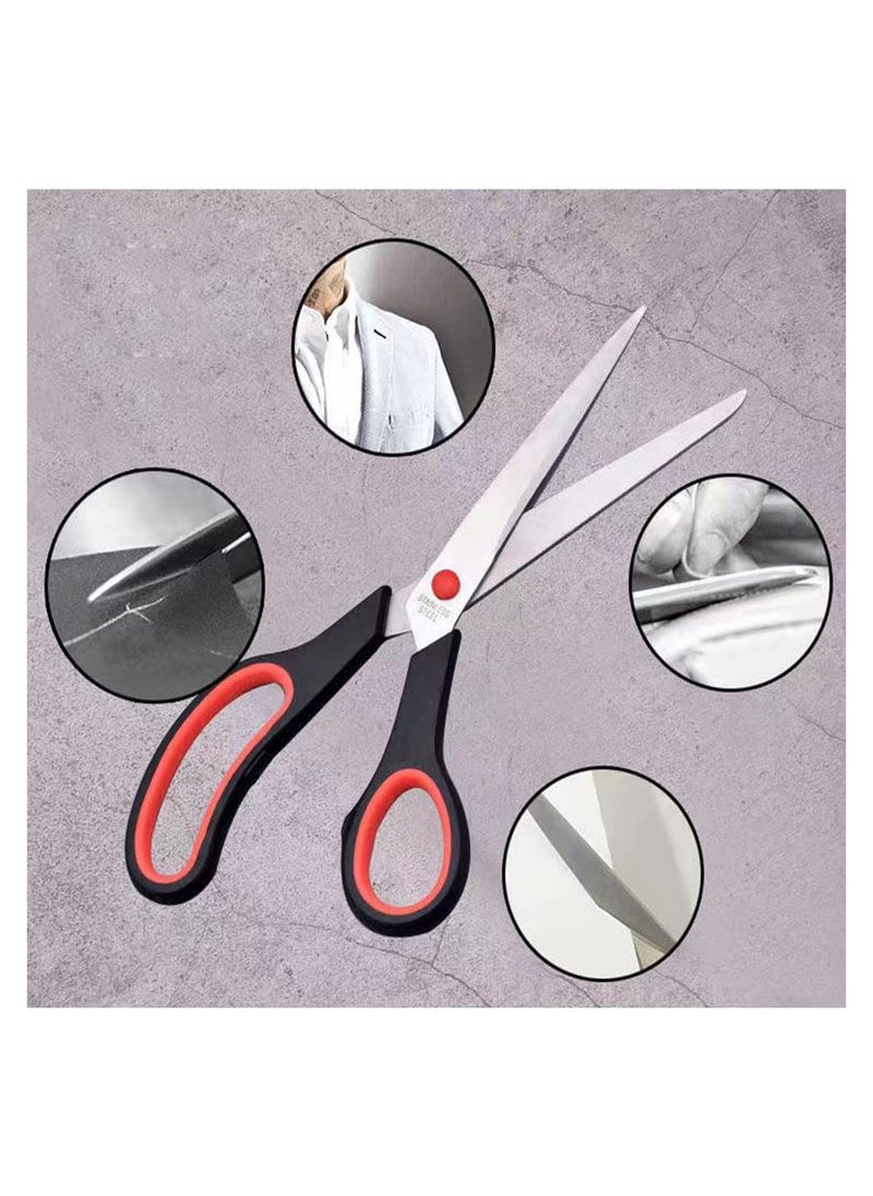 KASTWAVE - Kitchen Scissors Set, Kitchen Scissors with Sharp Stainless Steel Blades and Soft Handles, Include One Poultry Shears and Two Different Sizes of Cooking Scissors, Perfect Kitchen Partner - Image 1