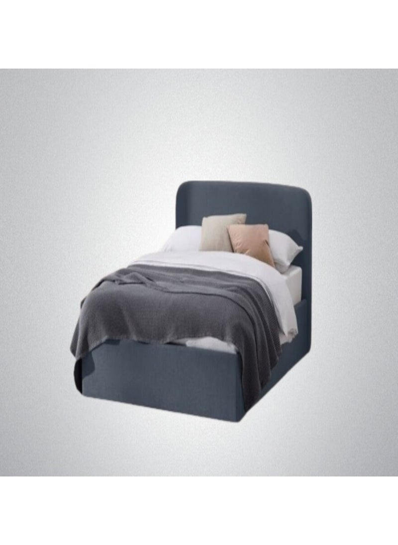Modern - Button Tufted Bed Blue 100Cm - Image 1