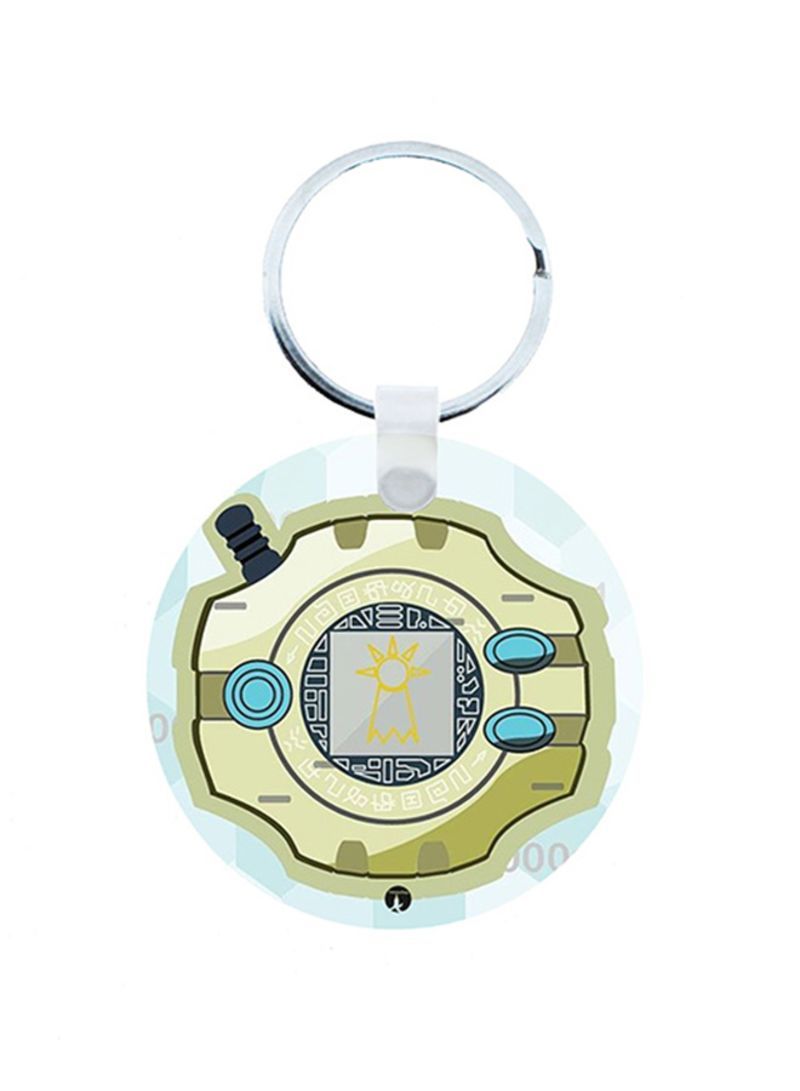 RKN The Digimon Anime Wooden Keychain