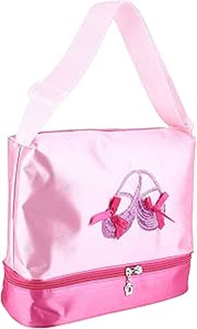 Girls Ballet Dance Bag With Sequins Gym Travel Duffle Shoulder Bag - Image 1