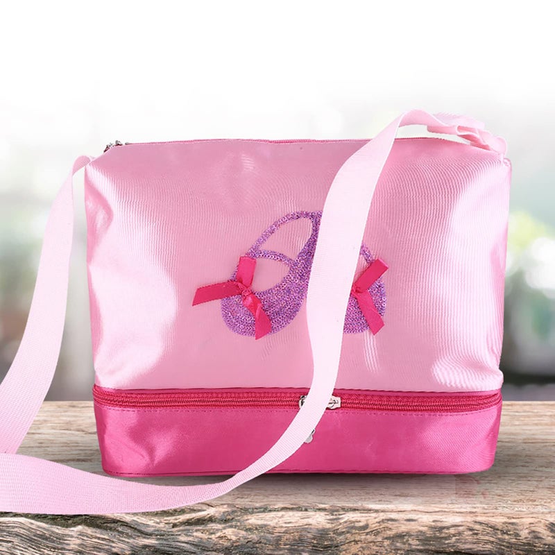 Girls Ballet Dance Bag With Sequins Gym Travel Duffle Shoulder Bag - Image 3