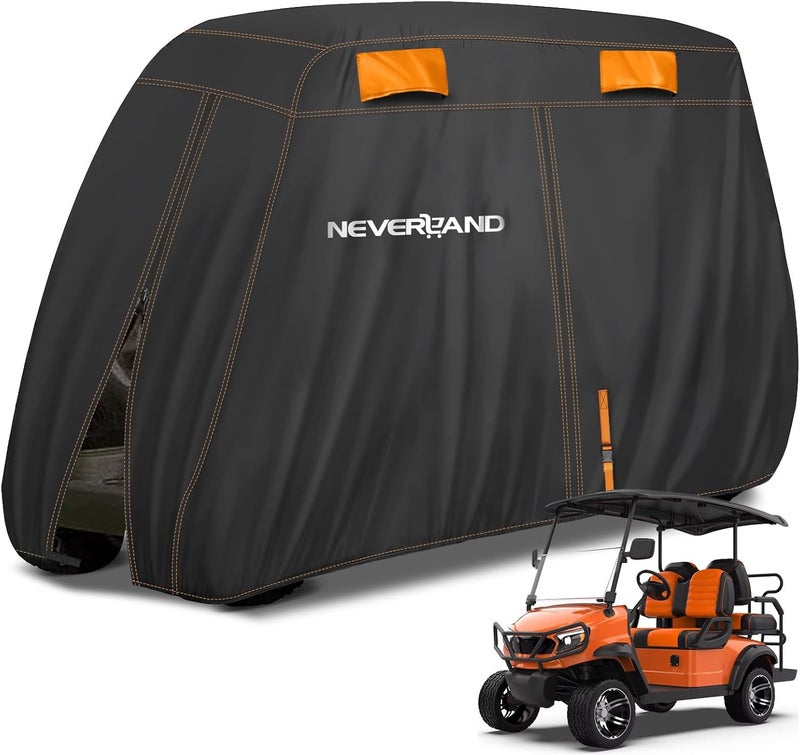 NEVERLAND غطاء عربة جولف مقاوم للماء من NEVERLAND للاستخدام الثقيل لعدد 4 ركاب - Image 1