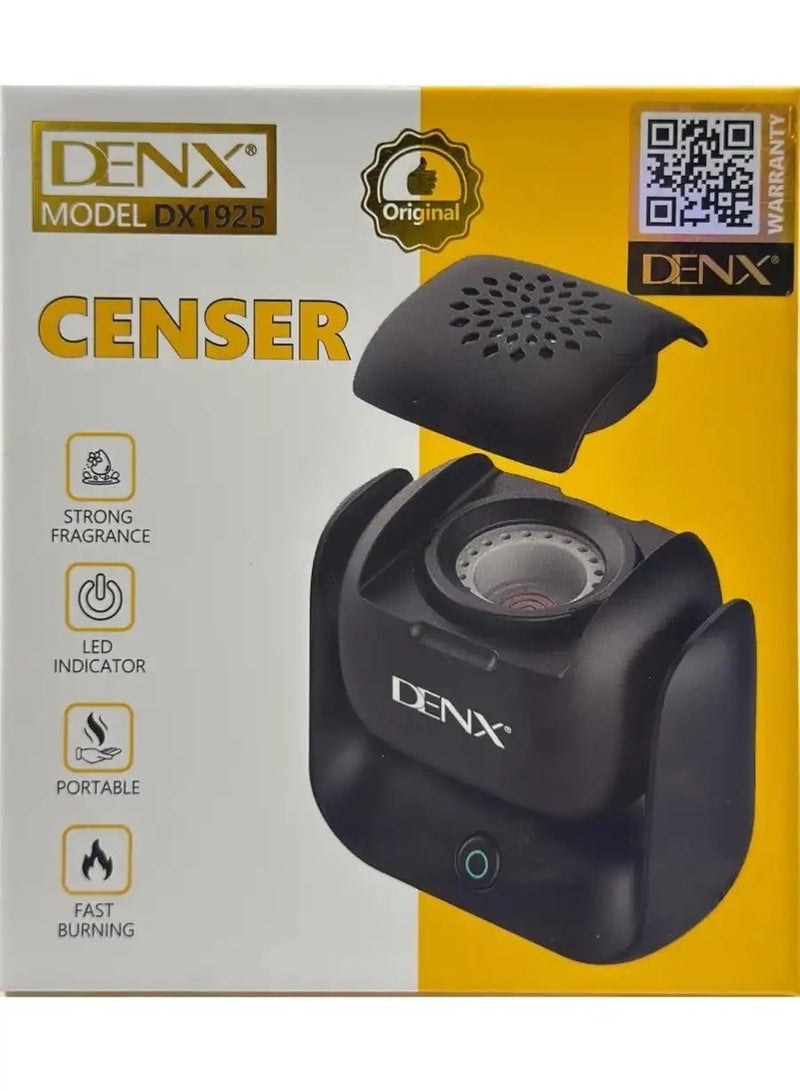 دينكس مبخرة بخور كهربائية حديثة قابلة للدوران - مبخرة منزلية أنيقة للعود والبخور والعلاج العطري - Image 4