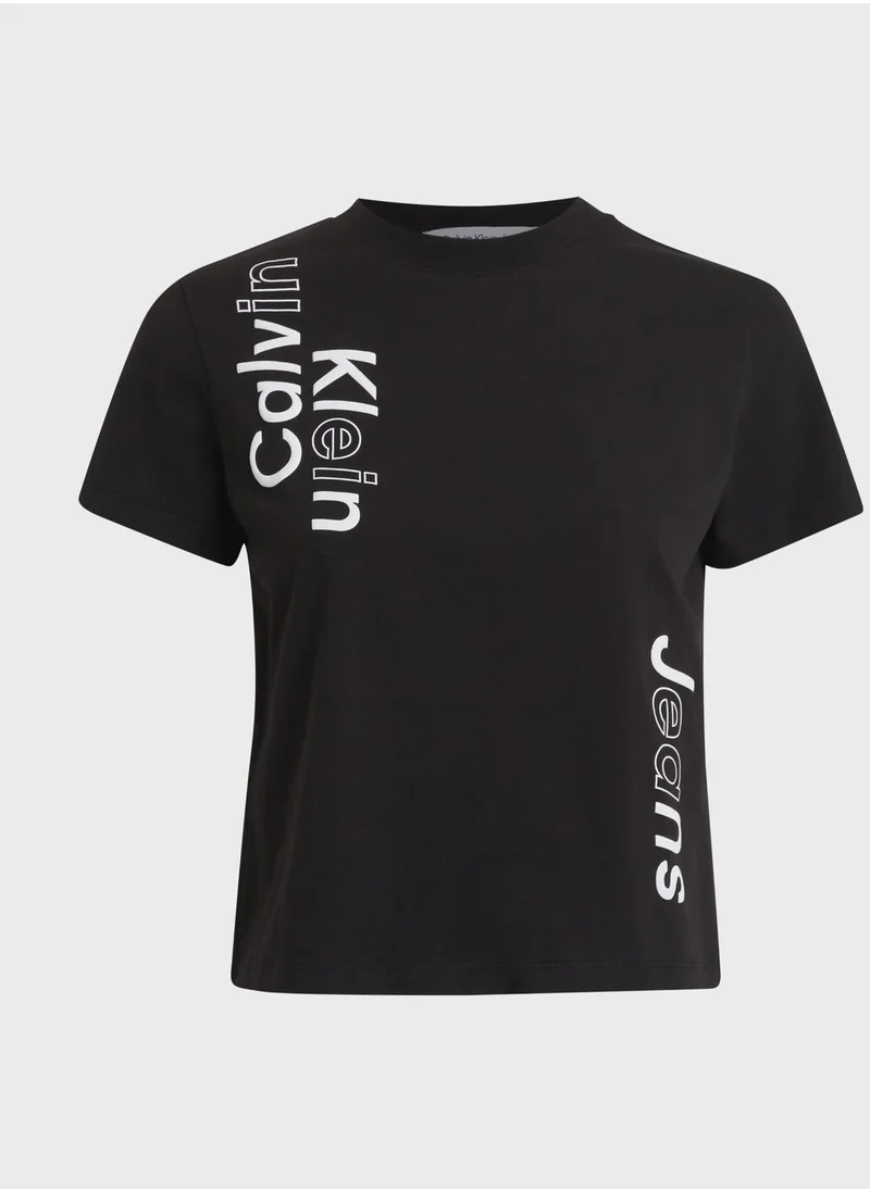 Calvin Klein Jeans Crew Neck Logo T-Shirt